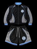 Eshalon Jacket + Short Sets ( Black & Blue)