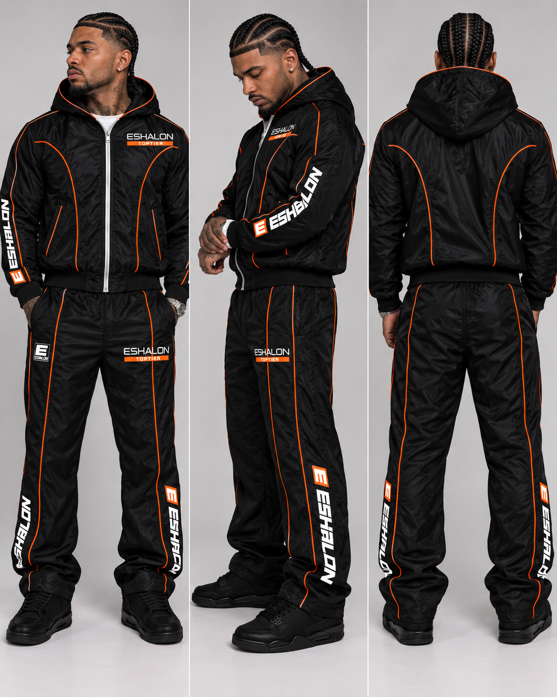 Eshalon outer space sets 2 colorways Black, Orange.