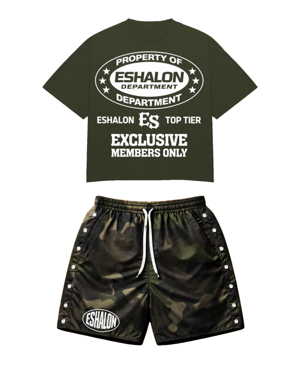 CAMO ESHALON MENS SHORT SETS