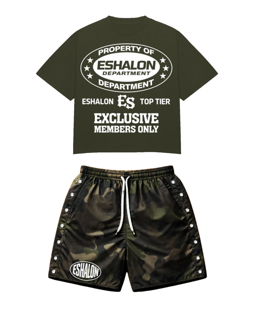 CAMO ESHALON MENS SHORT SETS