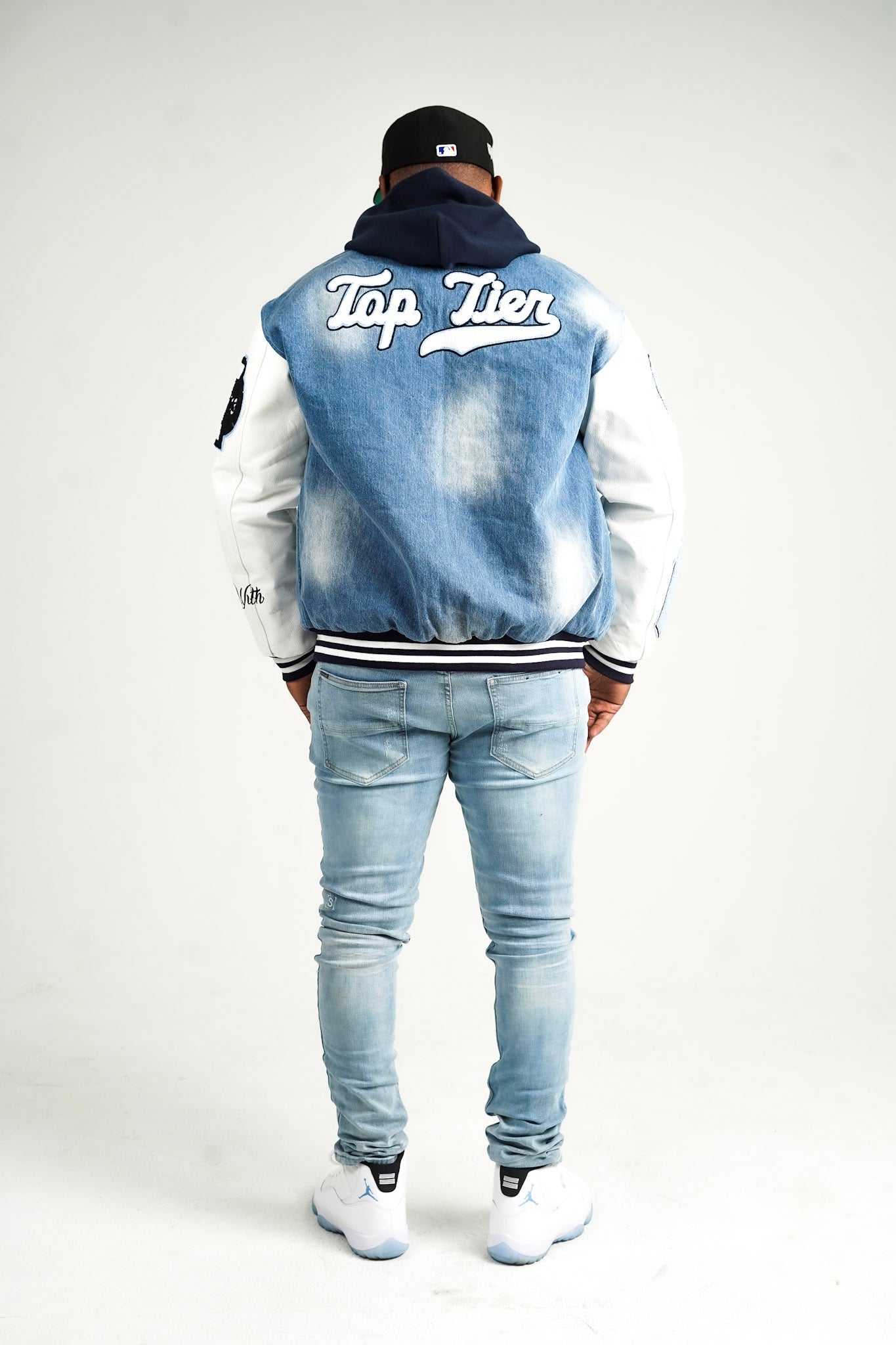 Light Blue Denim Varsity Jackets (Pre-Order)